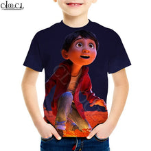 Load image into Gallery viewer, 2020 Fashion 4 To 13 Years Kids T-shirt Cartoon Movie Pixar CoCo Anime 3D Print T Shirt Boy Girl Teens Baby Tops Drop Shipping
