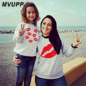 New Mother Daughter sweaters clothes mom and me family outfits kids children baby women girls soft cotton Sweatshirt Tops