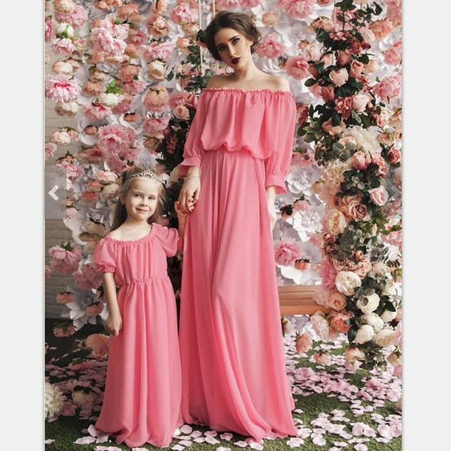 Mother Daughter Dresses Evening Mommy And Me Clothes Chiffon Family Lo Maarcuus Mother Daughter Dresses Evening Mommy And Me Clothes Chiffon Family Lo Maarcuus